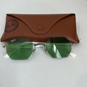 Octagonal Green Sun Glasses